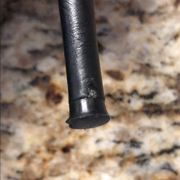 Black peep toe cutout heels with zipper - Picture 6 of 8